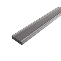 Aluminium Tile Insert Grate 100mm x 26mm BRUSHED NICKEL (per metre)