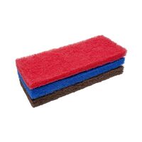 Rubi Scourer Replacement Pads Mixed 250mm (3 Pack)