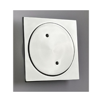 Clearout Cover SQUARE 110 x 110 - 100mm Outlet Chrome