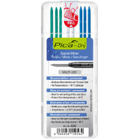 Pica Dry Pen Refill Set 8 Leads (3 x Blue - 3 x Green - 2 x White) 4040