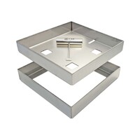 Hide Stainless Access Cover 156mm x 156mm x 8 - 11mm